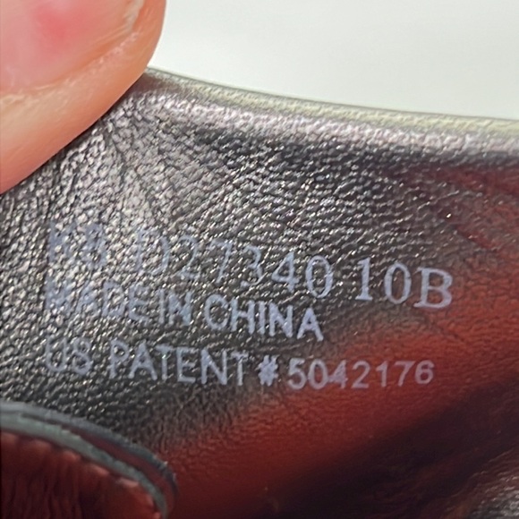 Cole Haan Nike Air black  leather lace up wedge shoe size 10 - Picture 8 of 9